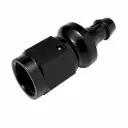 STRAIGHT PUSH ON HOSE END -4AN BLACK