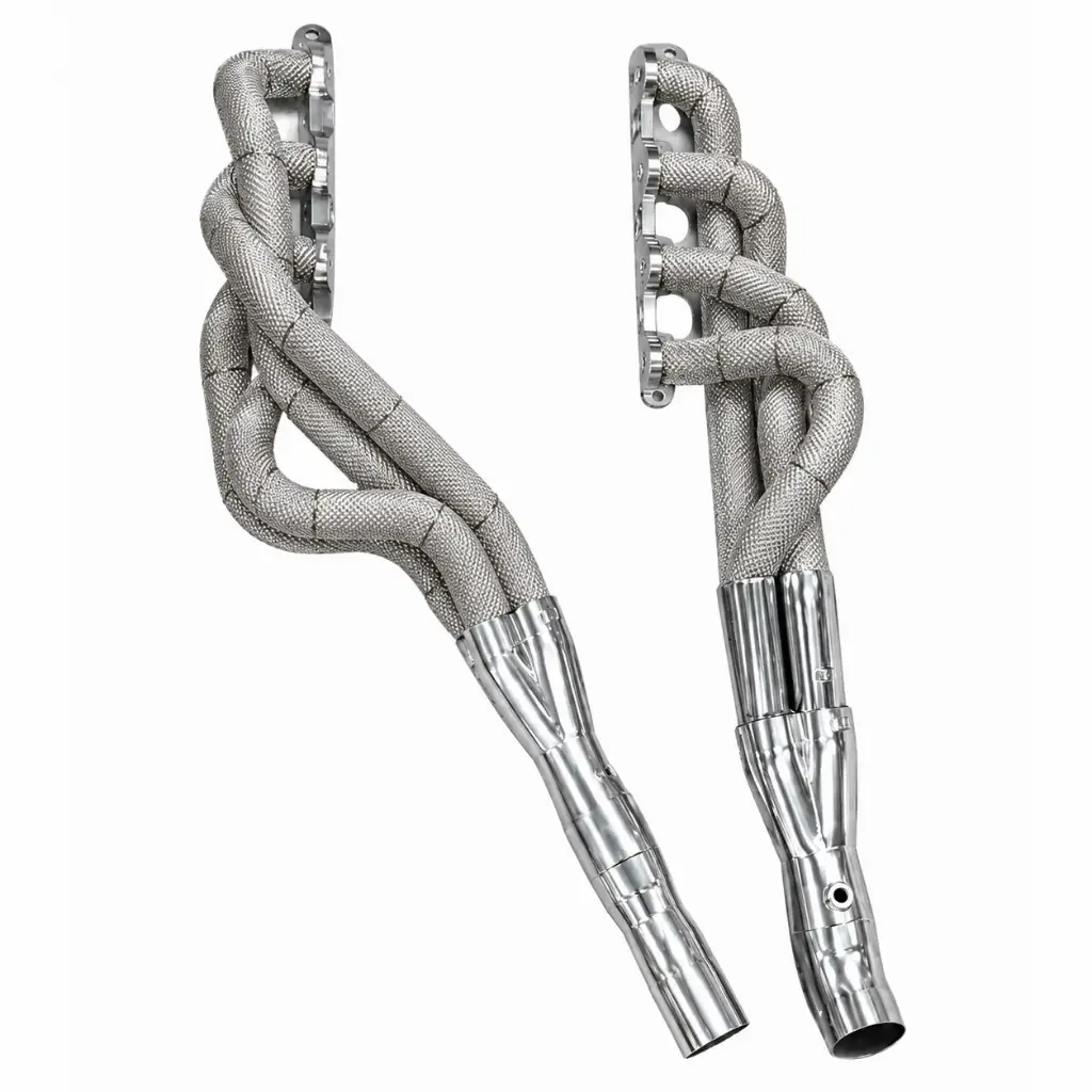 HEAT SHIELDED EXHAUST HEADER KIT WITH STINGER COLLECTORS 