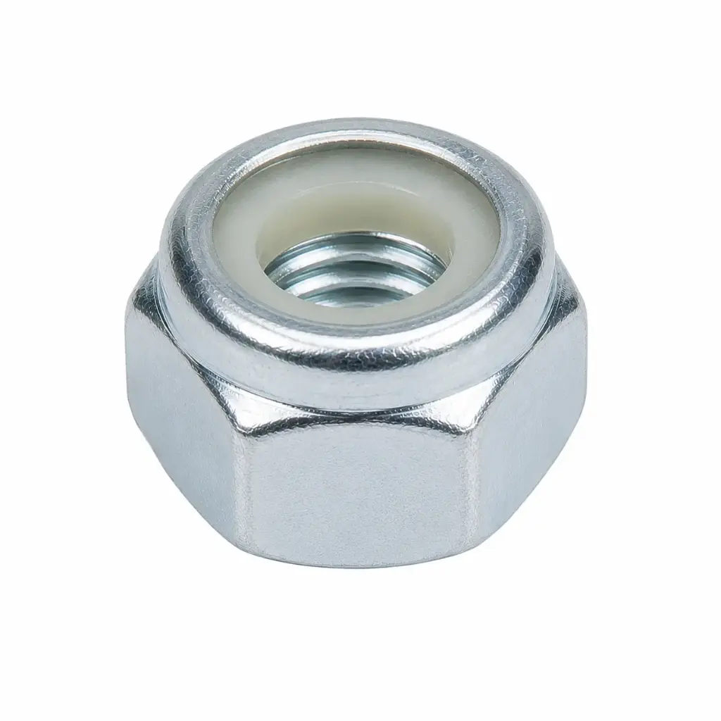 6-32 UNC NYLOC LOCK NUT ZINC (WINDOW)