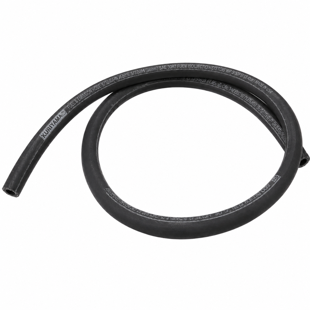 BLACK PUSH LOCK HOSE -8 1/2" 1M RUBBER 12.7MM ID 19.5MM OD - PER METRE