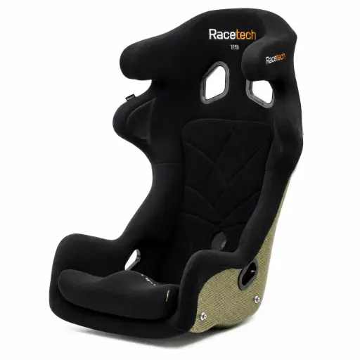 [RT9119WTHR-011] RACETECH SEAT 9119WTHR WIDE & TALL SIZE Kevlar / Carbon Lightweight