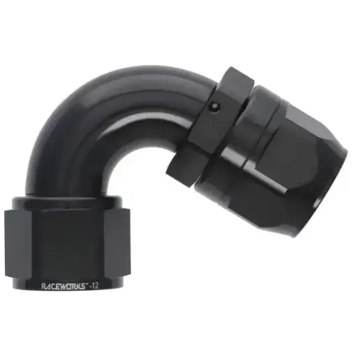 [AF104-12BLK] FITTING -12AN 120 DEG CUTTER HOSE