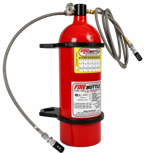[TA2-0043-B] FIRE BOTTLE 10LB 350CU IN. SFI CERTIFIED (NEW)