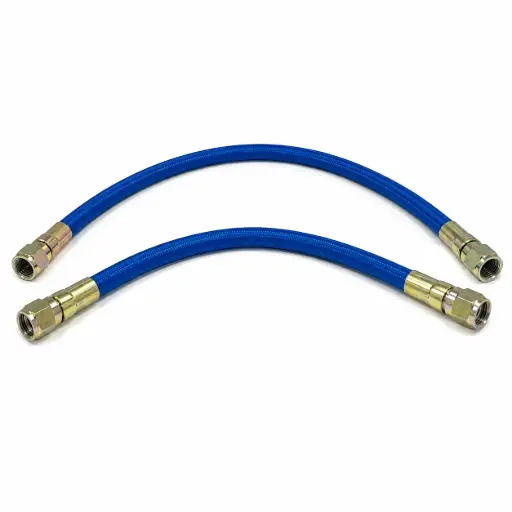 [WWHK] WOODWARD POWER STEERING RACK HOSE KIT BLUE (1 SHORT / 1 LONG)
