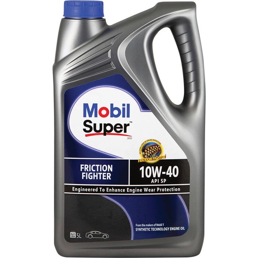 [631766] ENGINE OIL 5L MOBIL FRICTION FIGHTER 10W-40