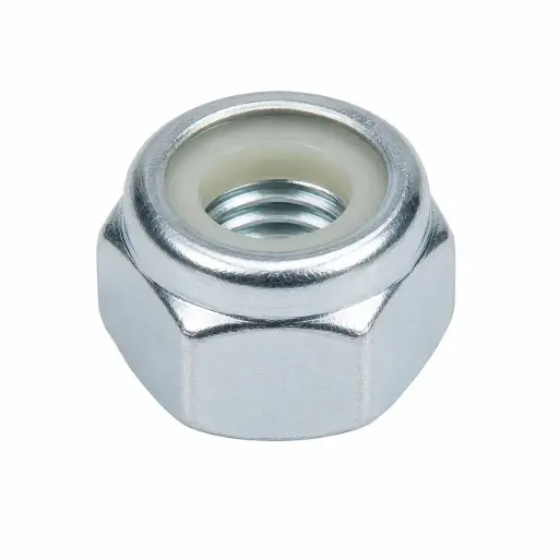 [6-32CSNN4] 6-32 UNC NYLOC LOCK NUT ZINC (WINDOW)