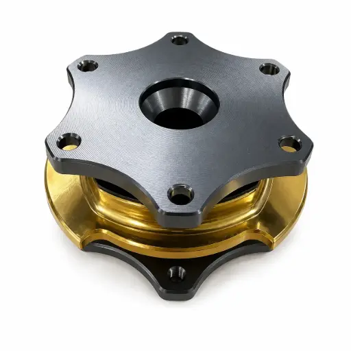 [OBPQRSW-2] STEERING WHEEL QUICK RELEASE HUB GREY/YELLOW