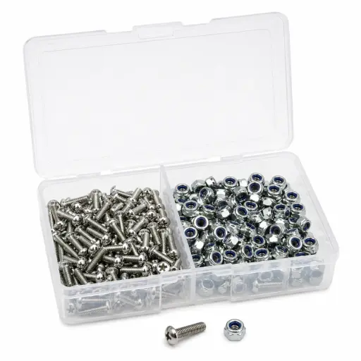 [FS805] WINDOW INSTALLATION KIT (120 X 6-32 SCREWS AND NYLOC NUTS)