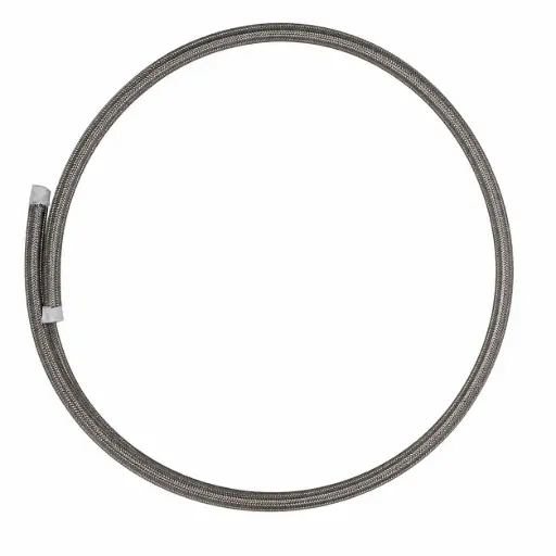 [AF200-04-30M] HOSE 200 SERIES -4 TEFLON BRAIDED STAINLESS (PER MTR) 