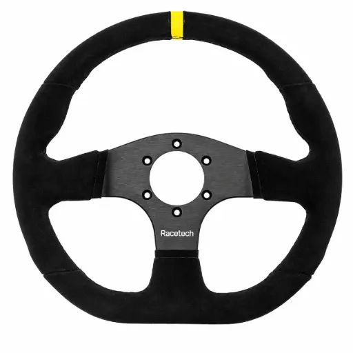 [RTSW330FLFLB] RACETECH STEERING WHEEL 330MM FLAT BOTTOM